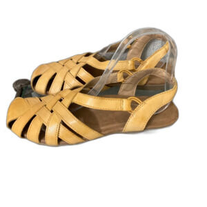 Earth Origins Belder Berri Leather Slingback Sandals Women's Size US 7W